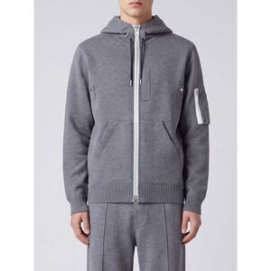 Sacai Men Zipped Hoodie Sacai In Cotton And Cashmere Blend With Logo Buttons